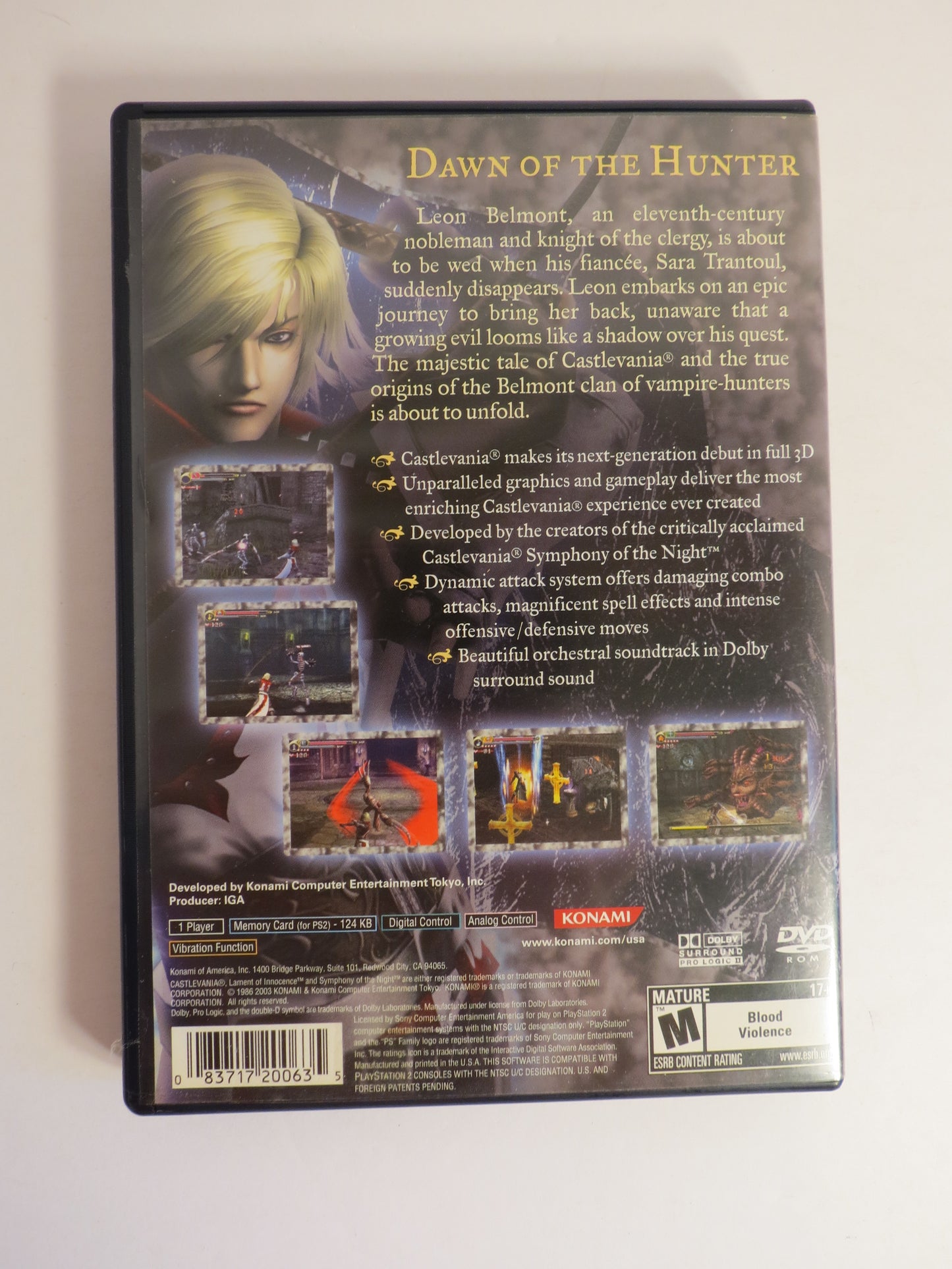 Castlevania Lament of Innocence Playstation 2 PS2 Game CIB