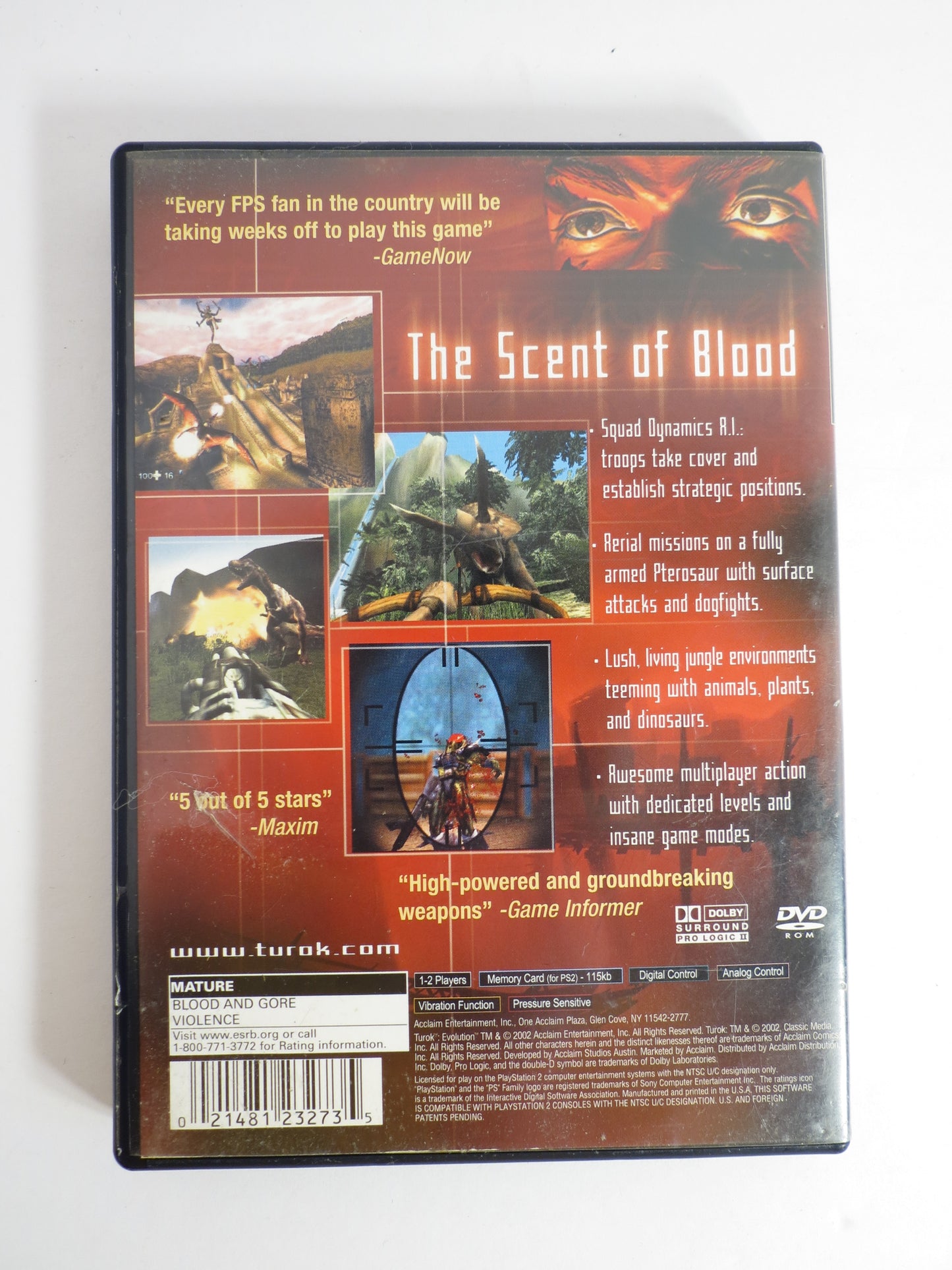 Turok Evolution Playstation 2 PS2 Game CIB