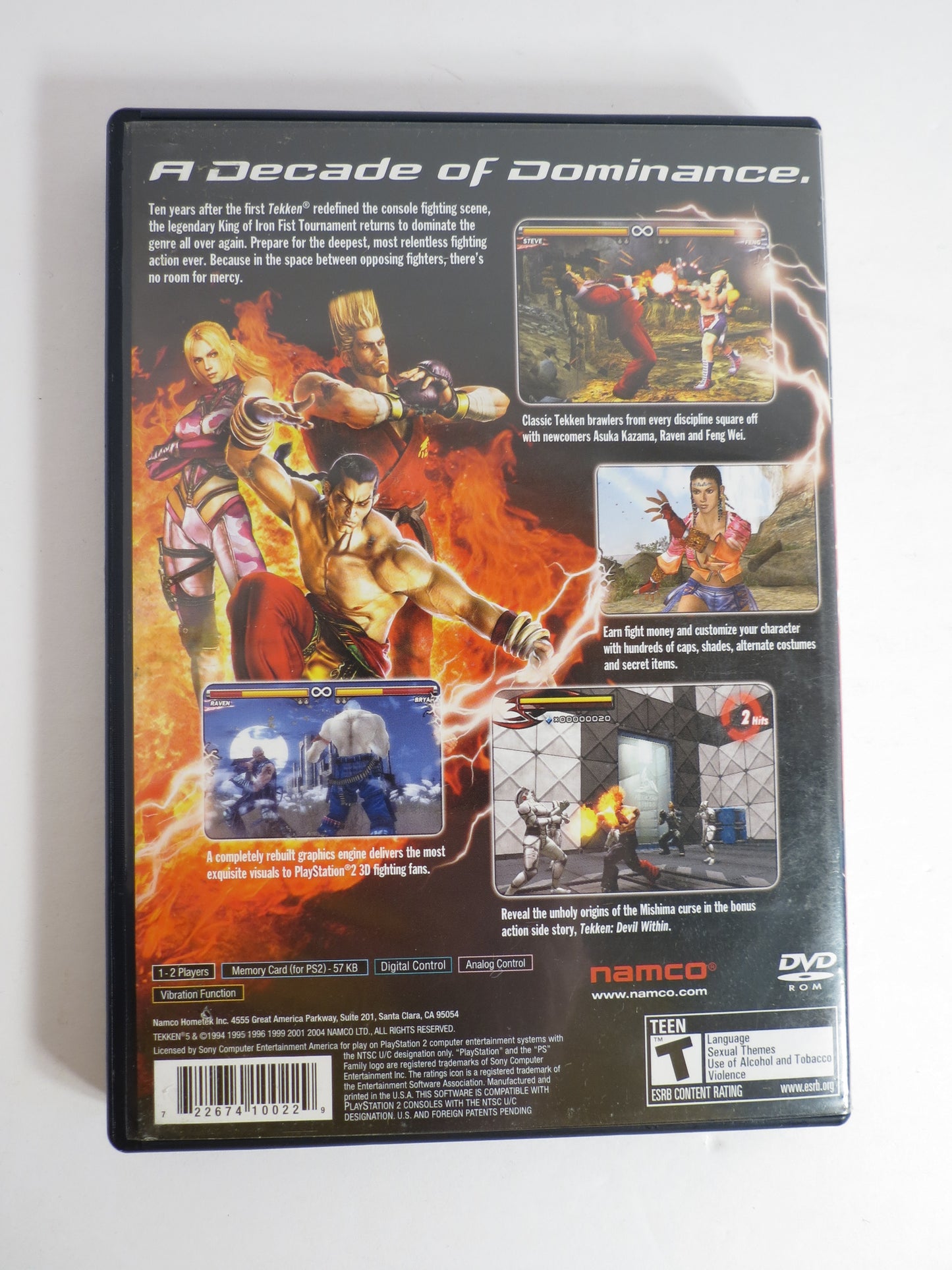 Tekken 5 Playstation 2 PS2 Game CB
