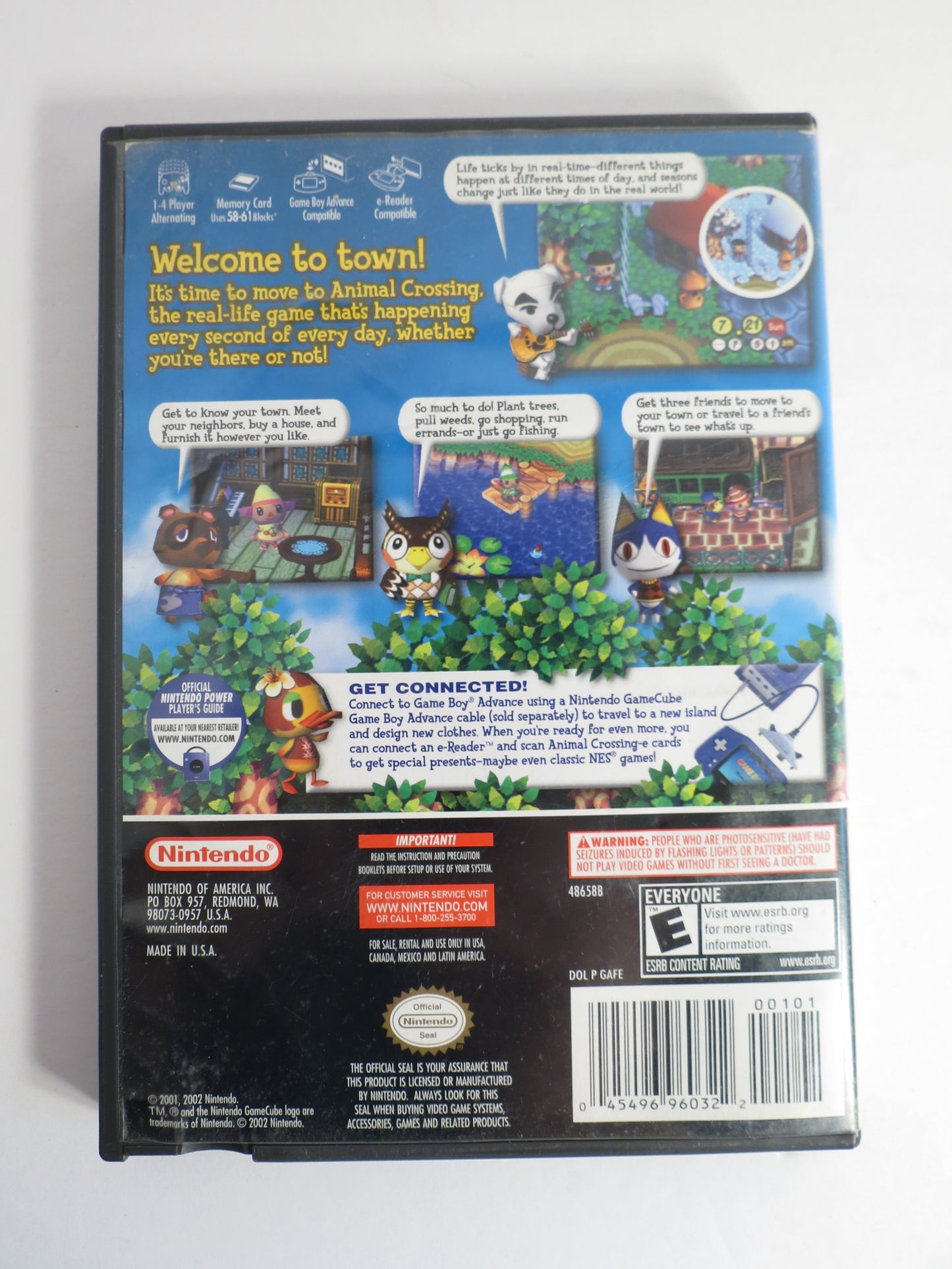 Animal Crossing Player's Choice Nintendo Gamecube Game CB