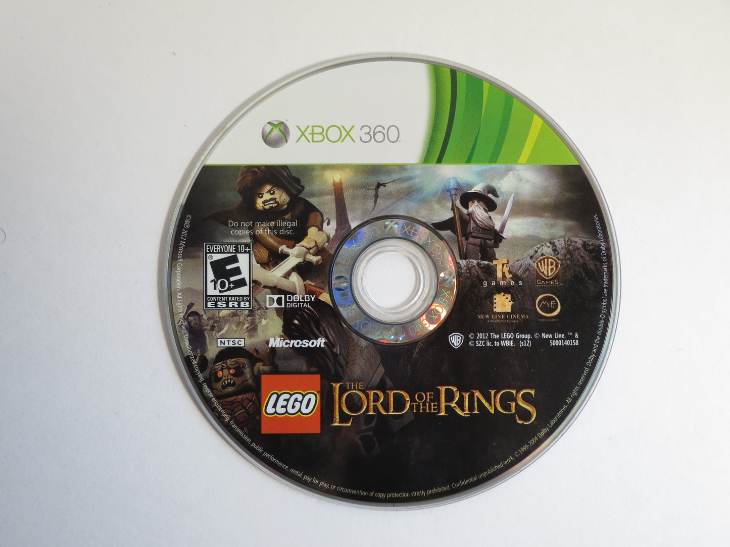 Lego Lord of the Rings Xbox 360 Game CIB
