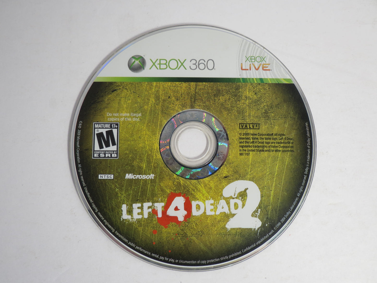 Left 4 Dead 2 Xbox 360 Game CB