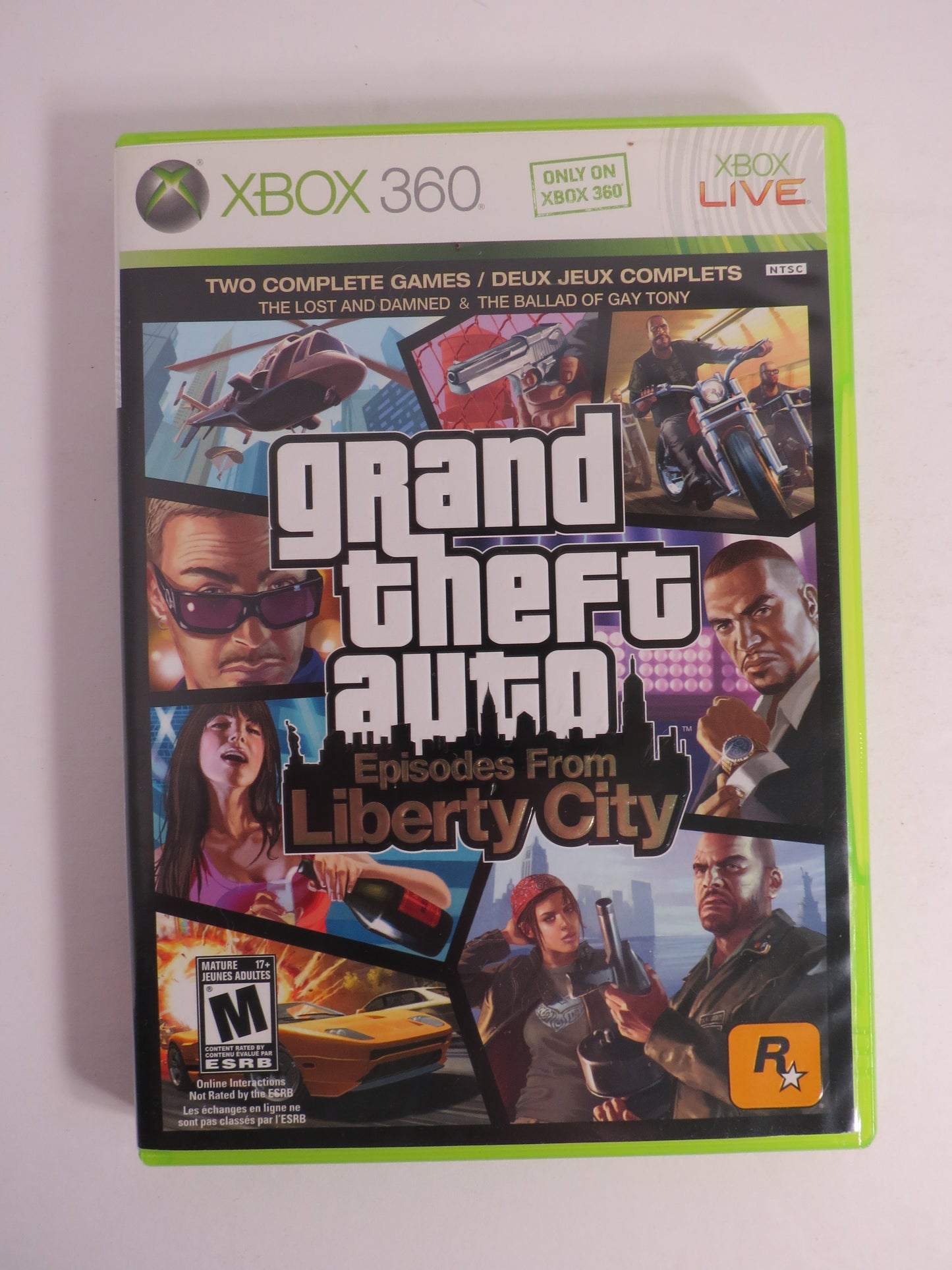 Grand Theft Auto Episodes from Liberty City GTA Xbox 360 Game CB