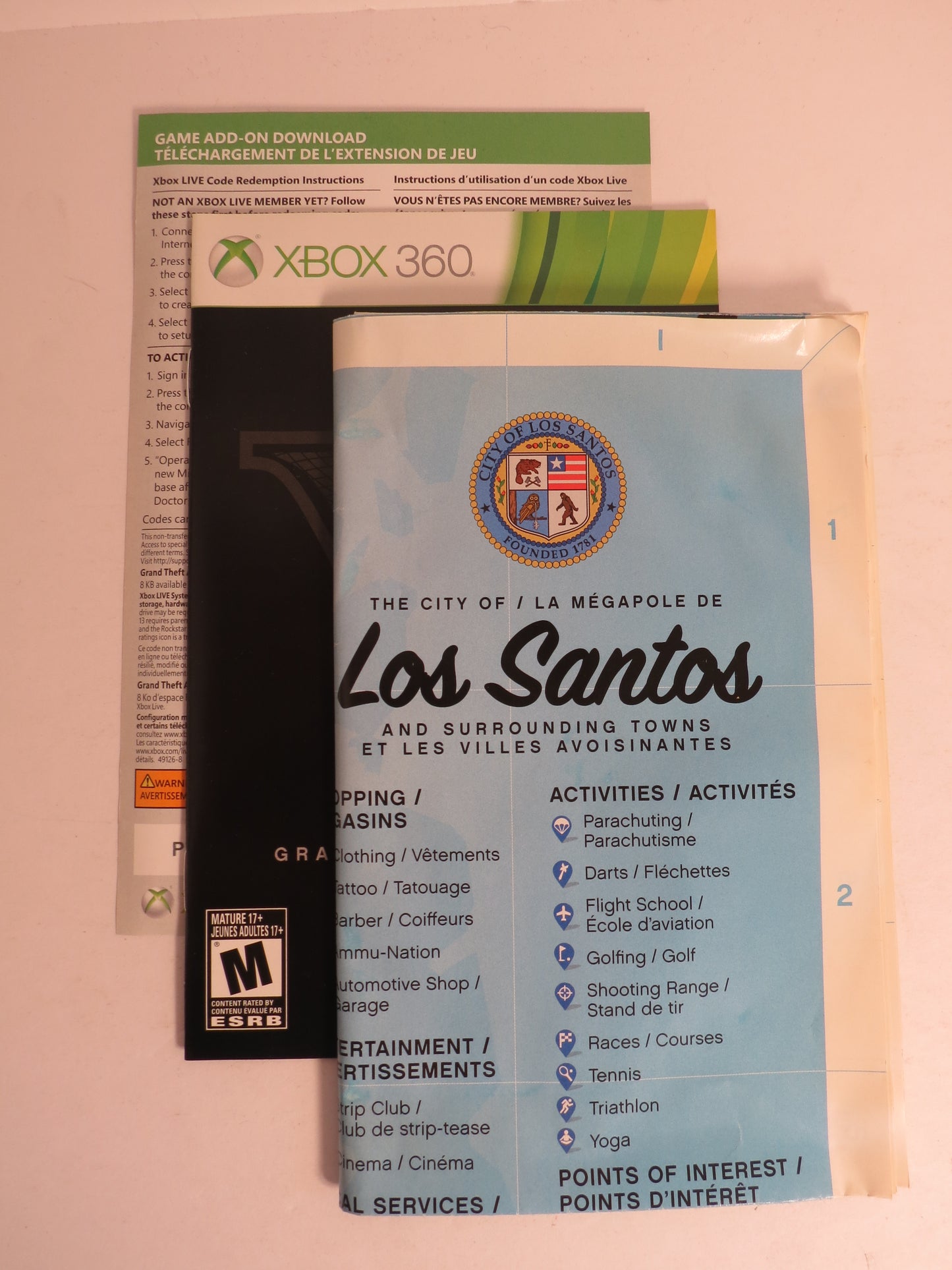 Grand Theft Auto V GTA 5 Xbox 360 Game CIB