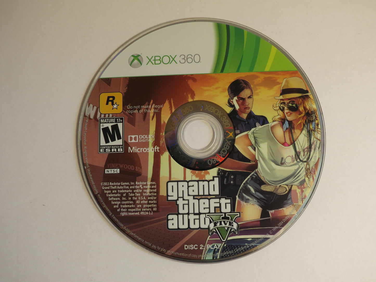 Grand Theft Auto V GTA 5 Xbox 360 Game CIB