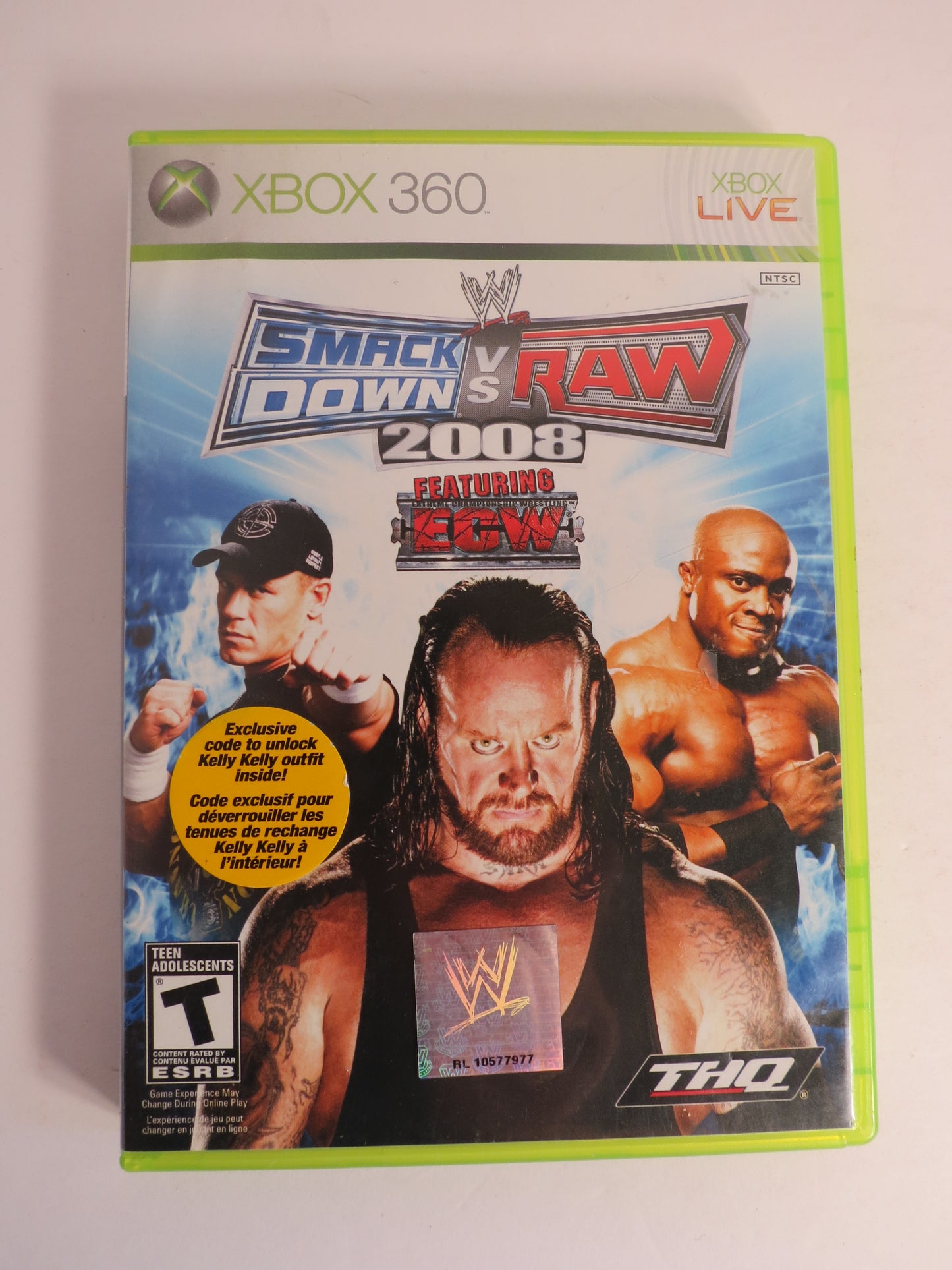 WWE Smack Down VS Raw 2008 Xbox 360 Game CIB
