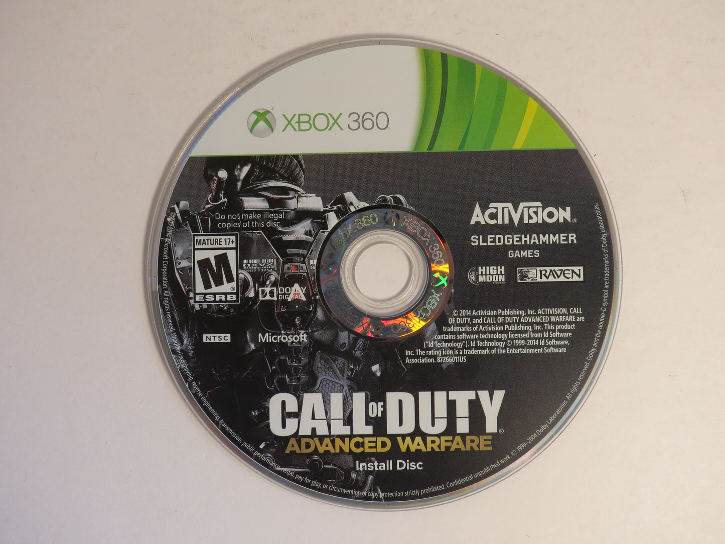 Call of Duty Advanced Warfare Xbox 360 Game CB