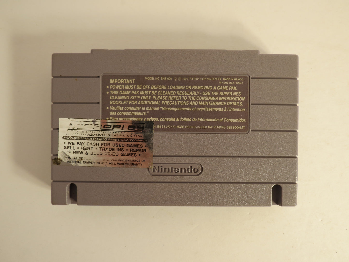 Kyle Petty No Fear Racing Super Nintendo SNES Game