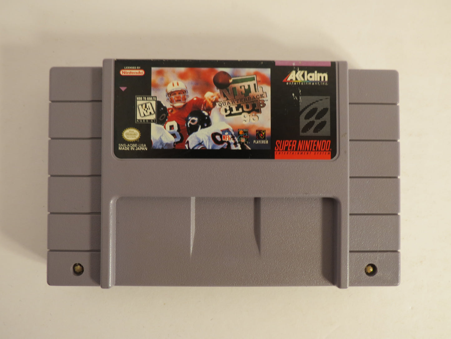 NFL Quarterback Club '96 Super Nintendo SNES Game