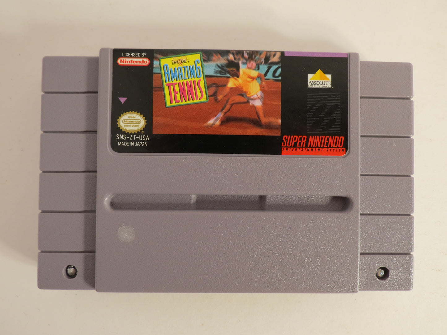 David Crane's Amazing Tennis Super Nintendo SNES Game