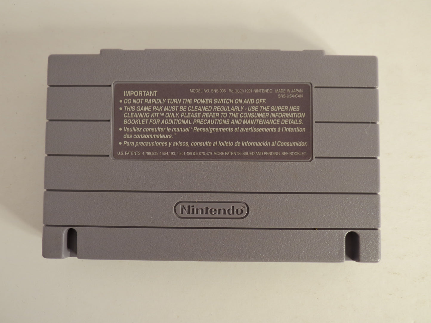 David Crane's Amazing Tennis Super Nintendo SNES Game