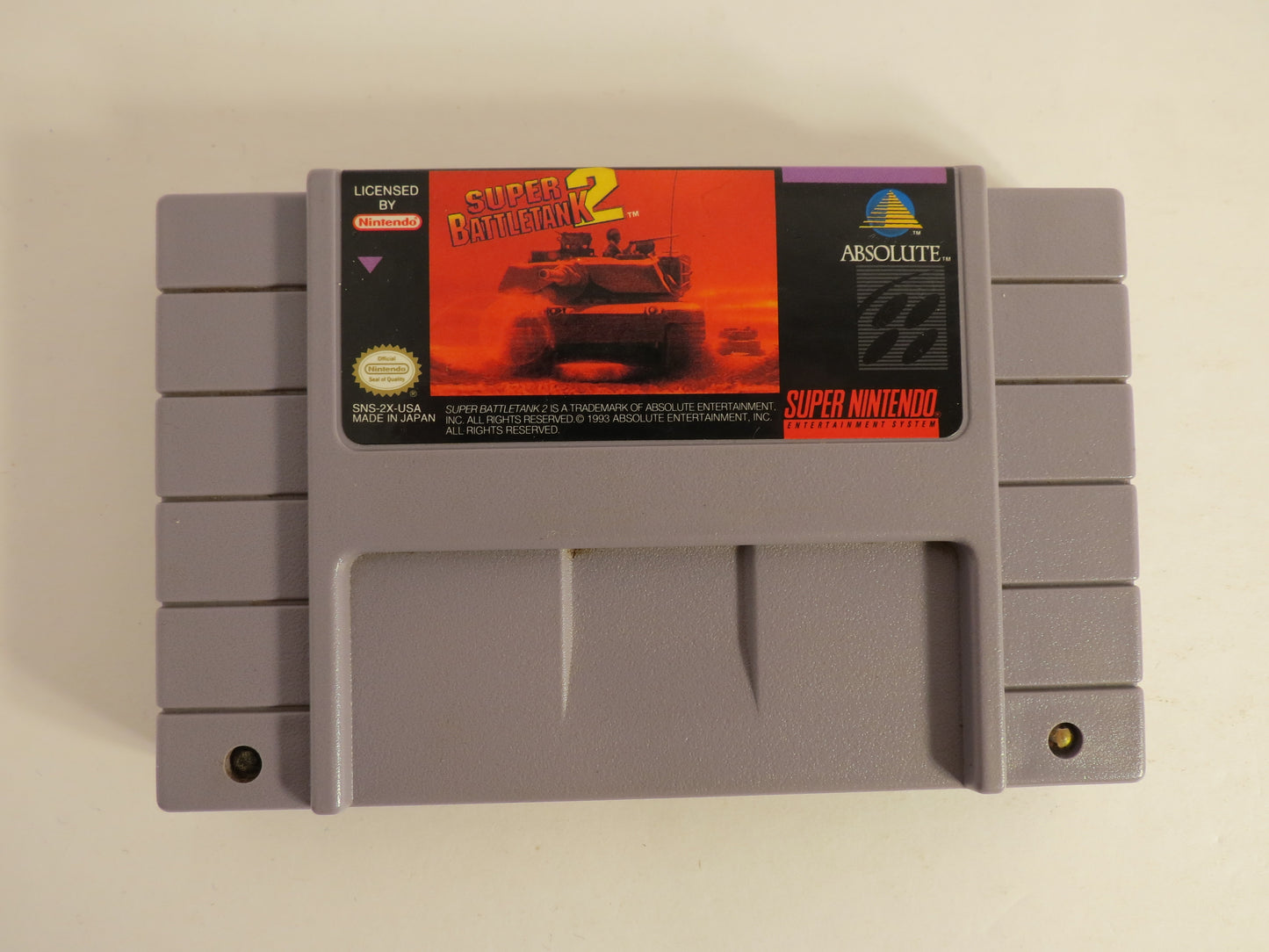 Super Battletank 2 Super Nintendo SNES Game