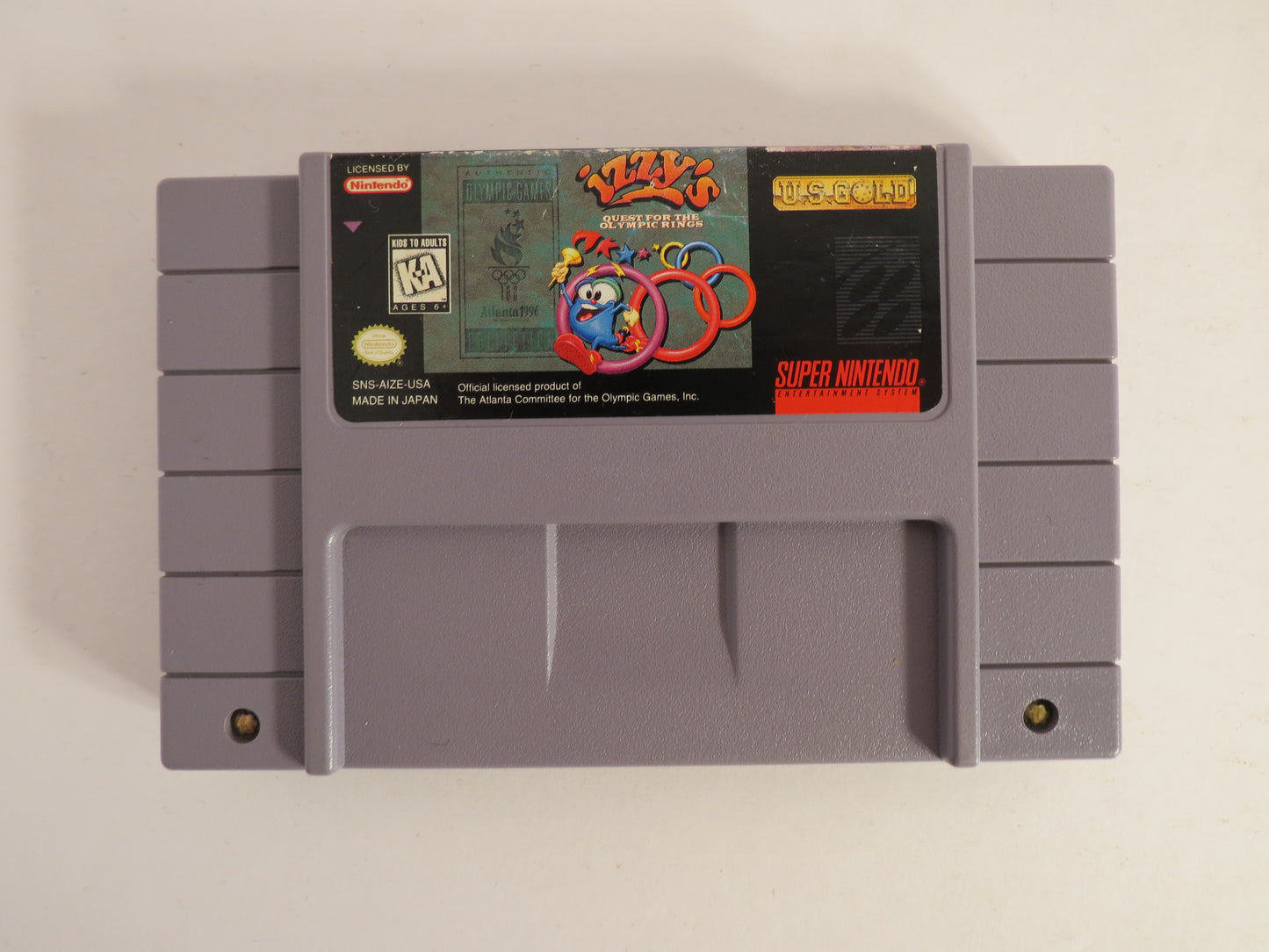 Izzy's Quest for the Olympic Rings Super Nintendo SNES Game