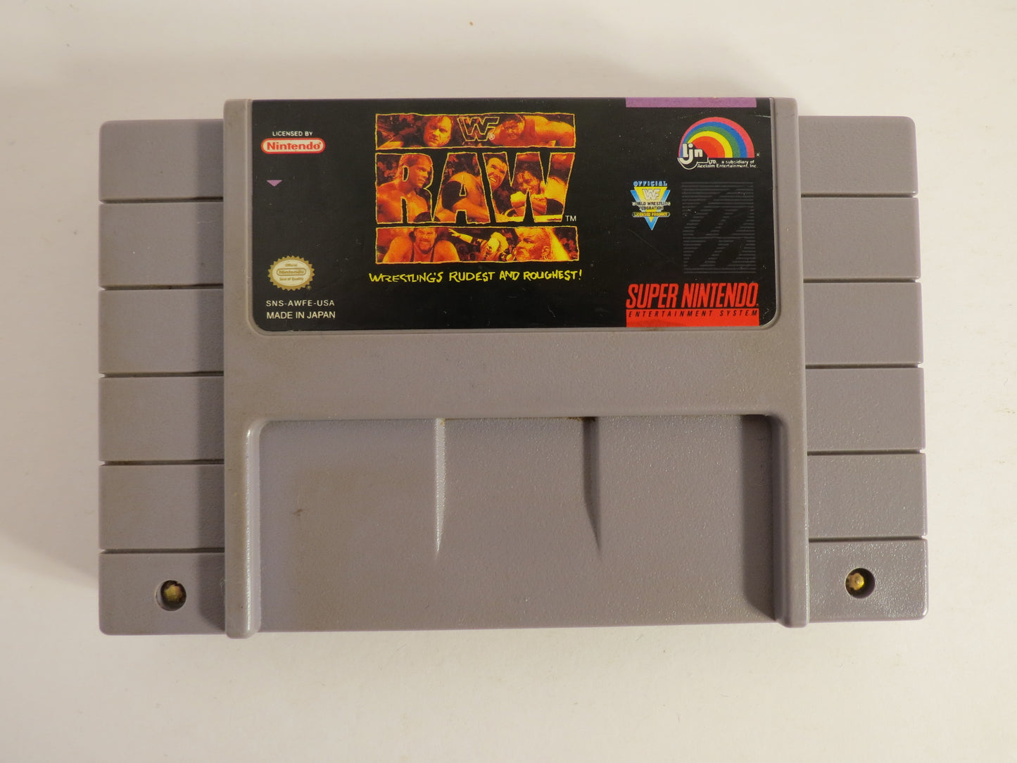 WWF Raw Super Nintendo SNES Game