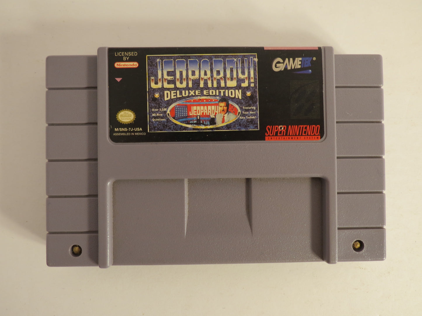 Jeopardy Deluxe Edition Super Nintendo SNES Game