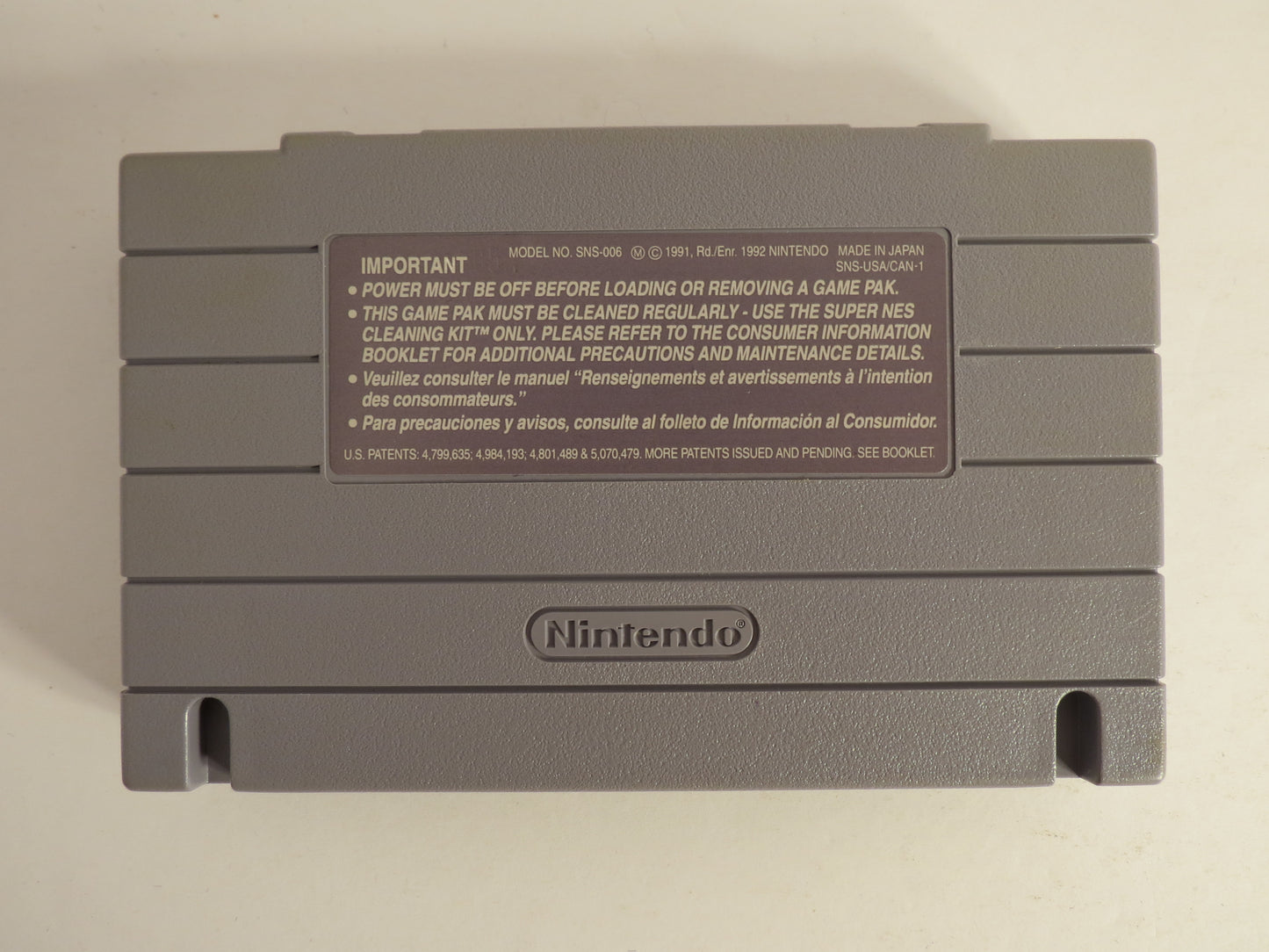 NHLPA Hockey 93 Super Nintendo SNES Game