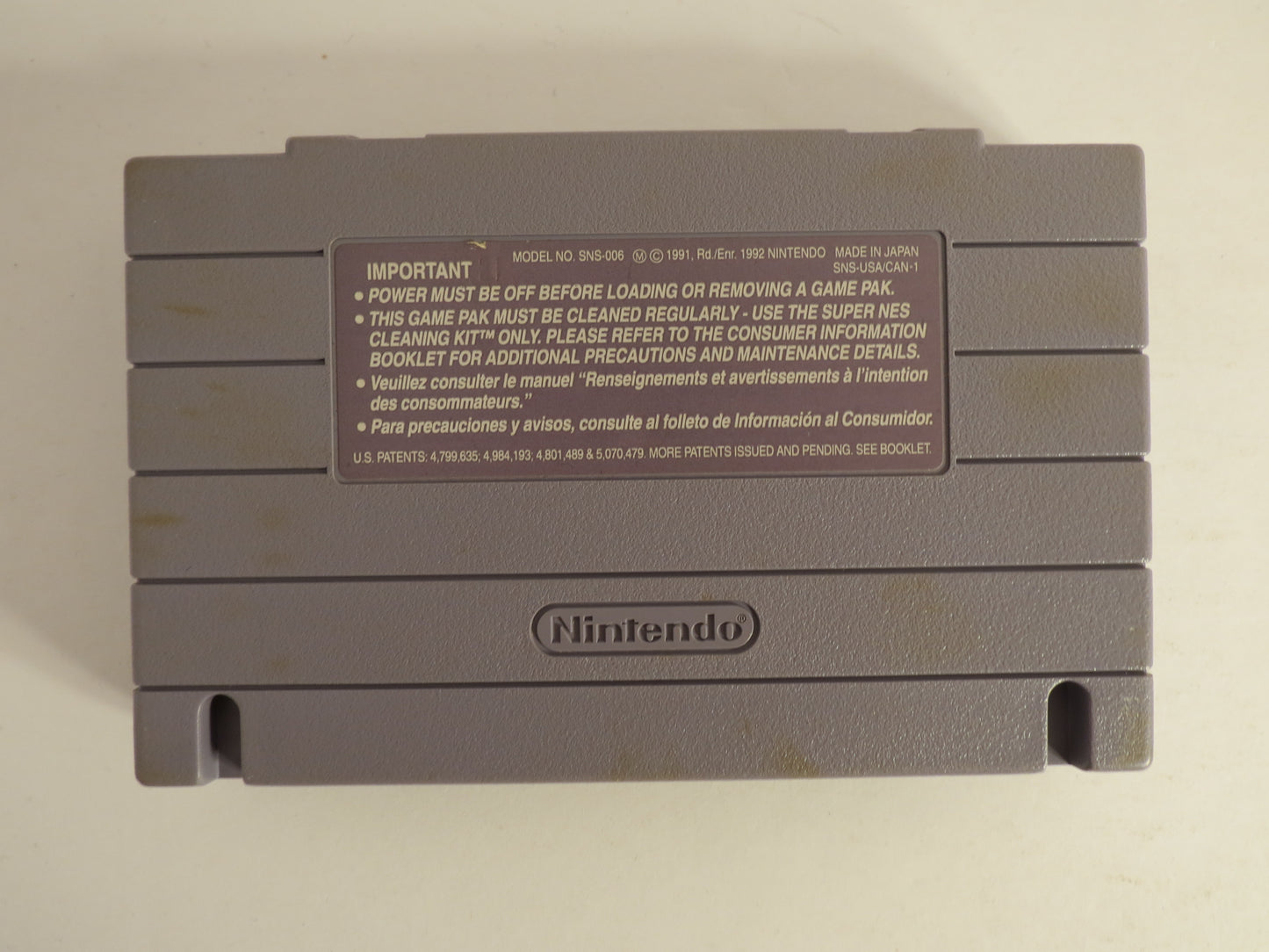 Lethal Enforcers Super Nintendo SNES Game