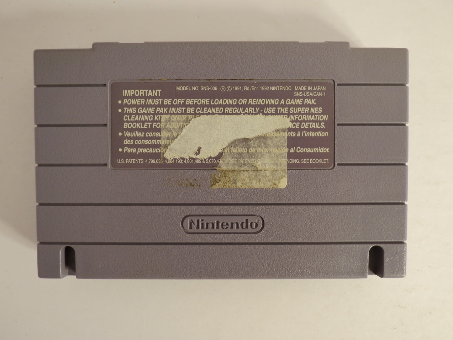 Demolition Man Super Nintendo SNES Game