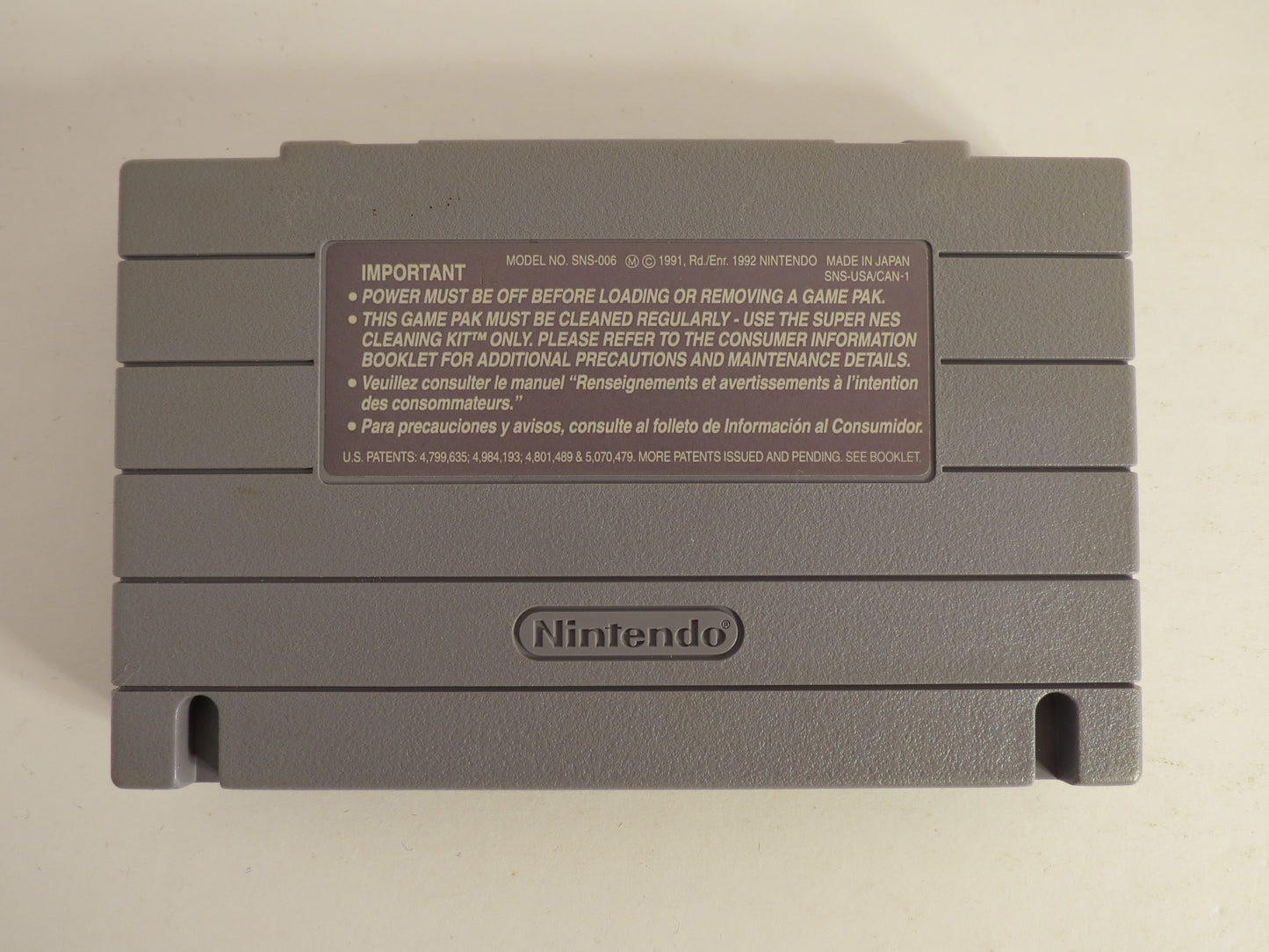 Hey Punk Are Yout Tuff E Nuff Super Nintendo SNES Game