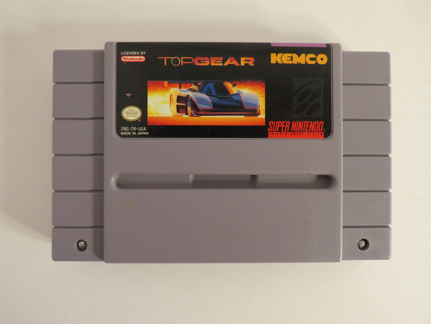 Top Gear Super Nintendo SNES Game