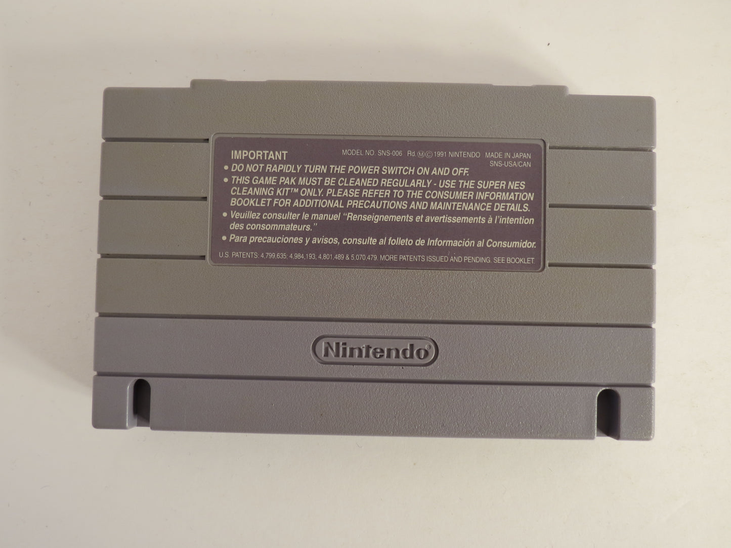 Top Gear Super Nintendo SNES Game