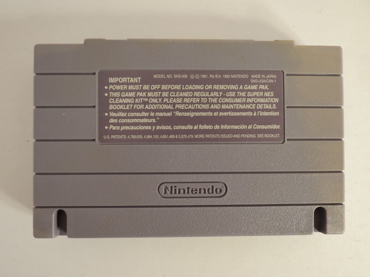 Last Action Hero Super Nintendo SNES Game