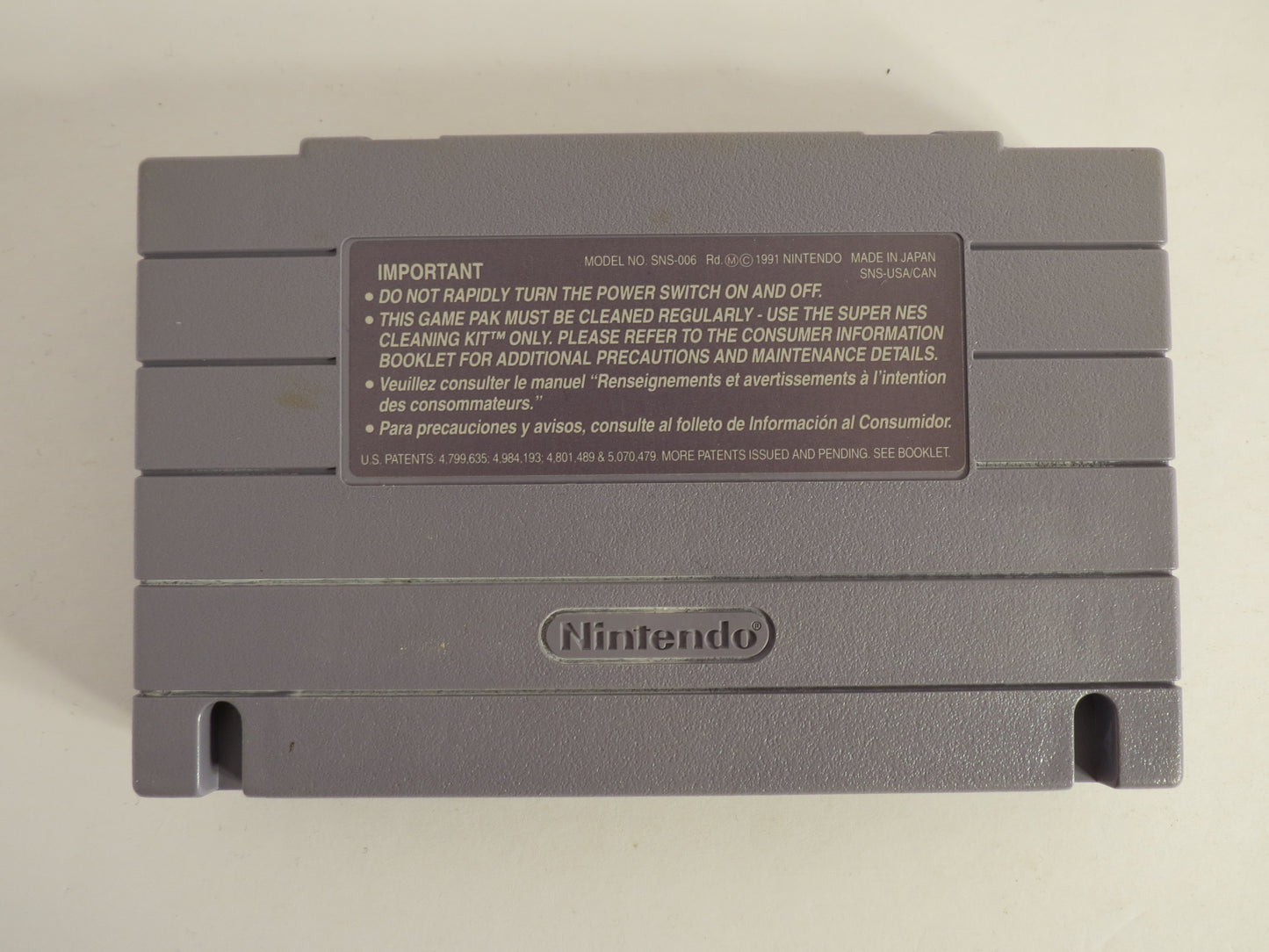 Pro Quarterback Super Nintendo SNES Game