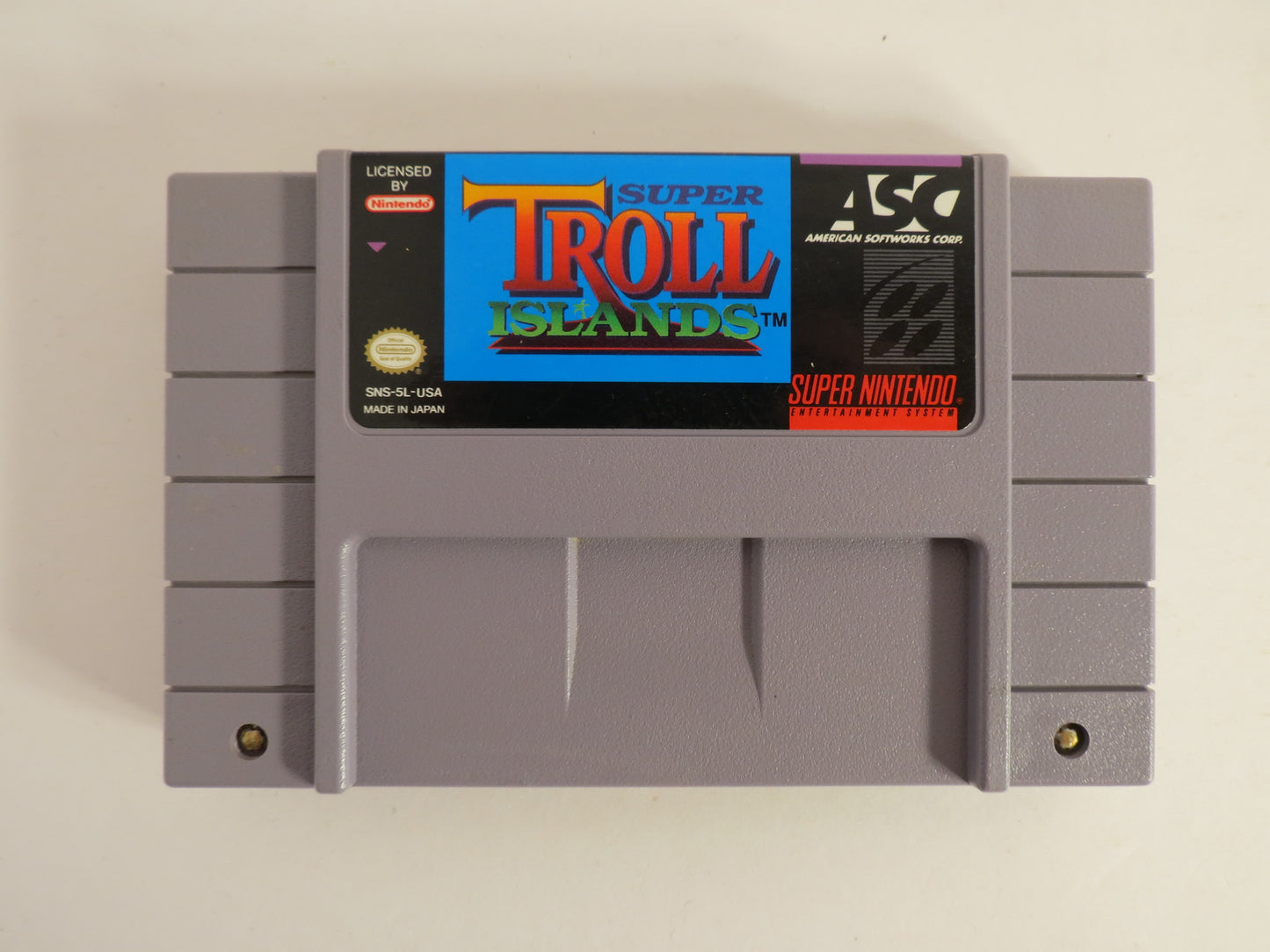 Super Troll Islands Super Nintendo SNES Game