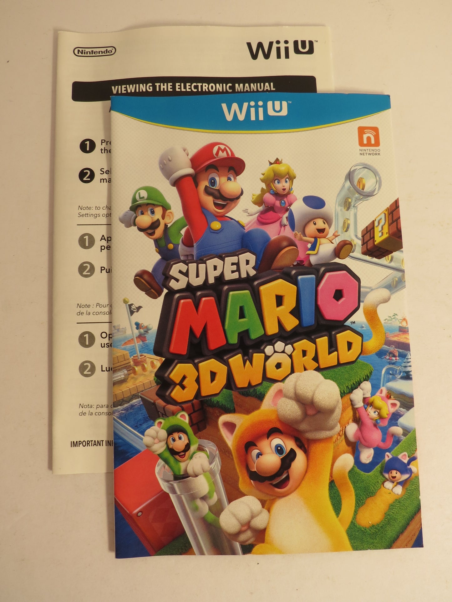 Super Mario 3D World Nintendo Wii U Game CIB