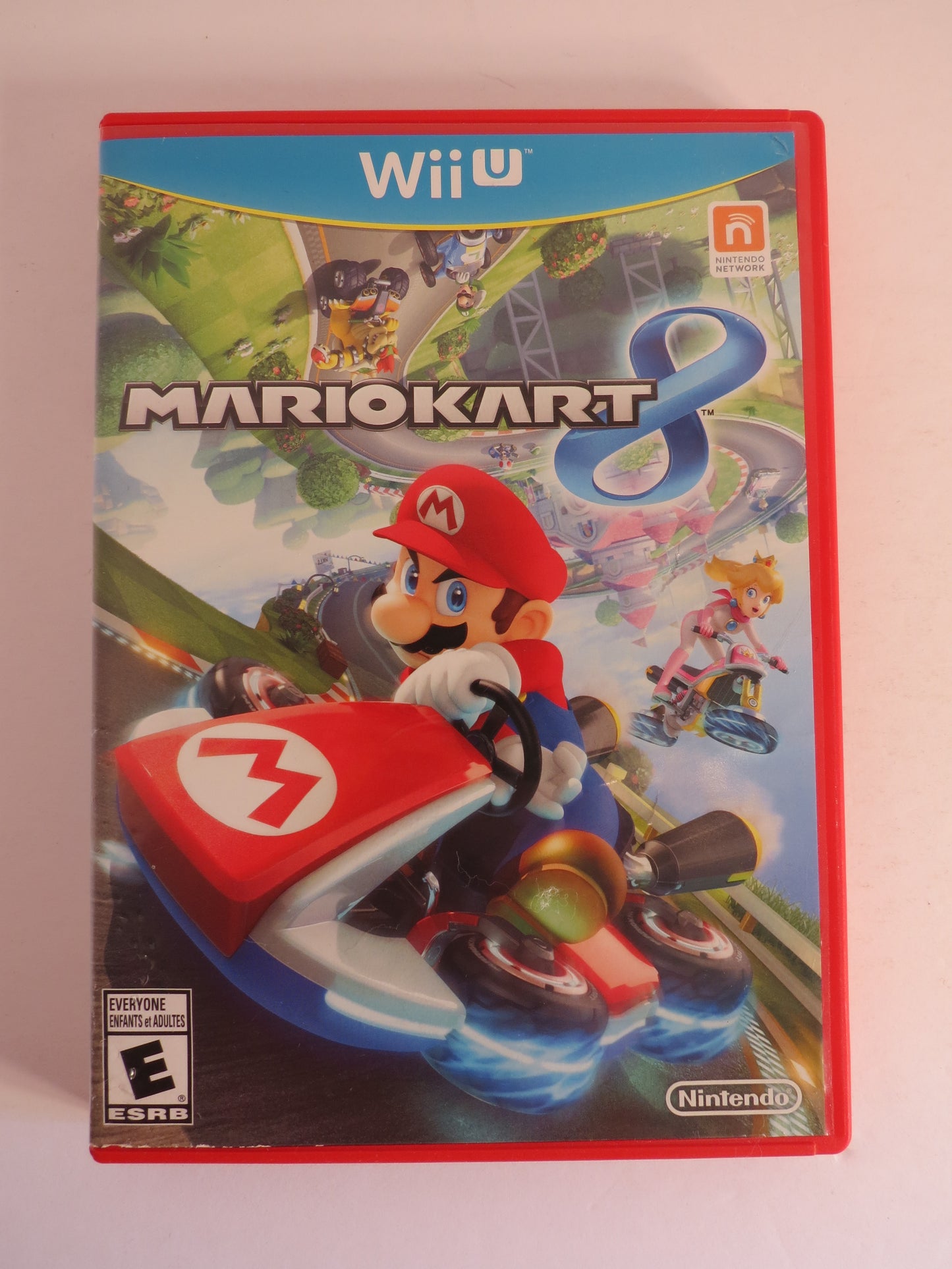 Mario Kart 8 Red Case Nintendo Wii U Game CB