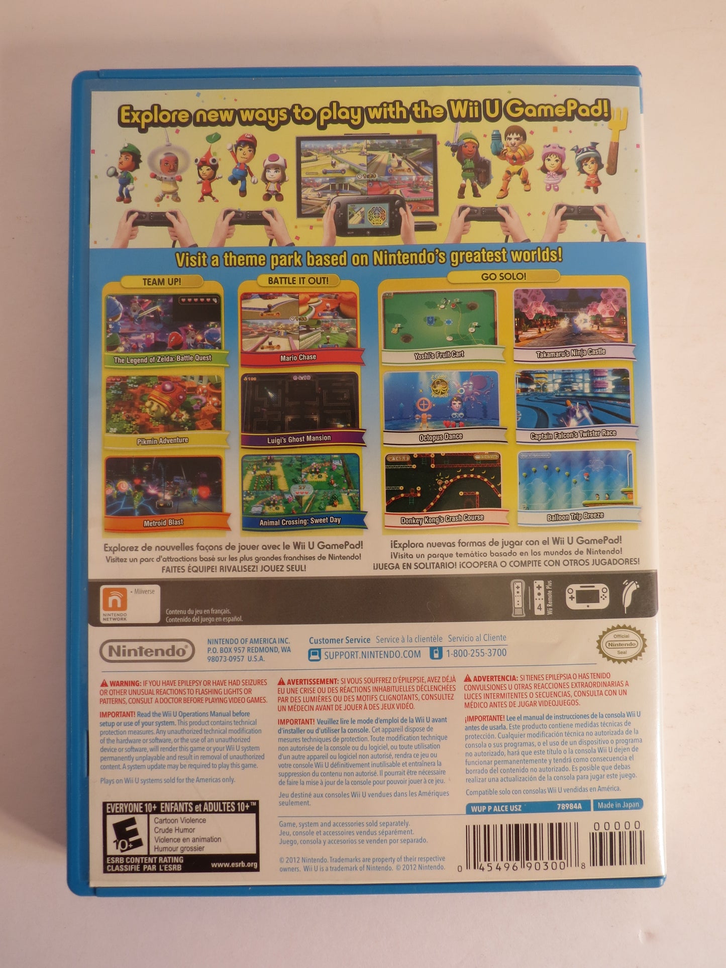 Nintendo Land Nintendo Wii U Game CB