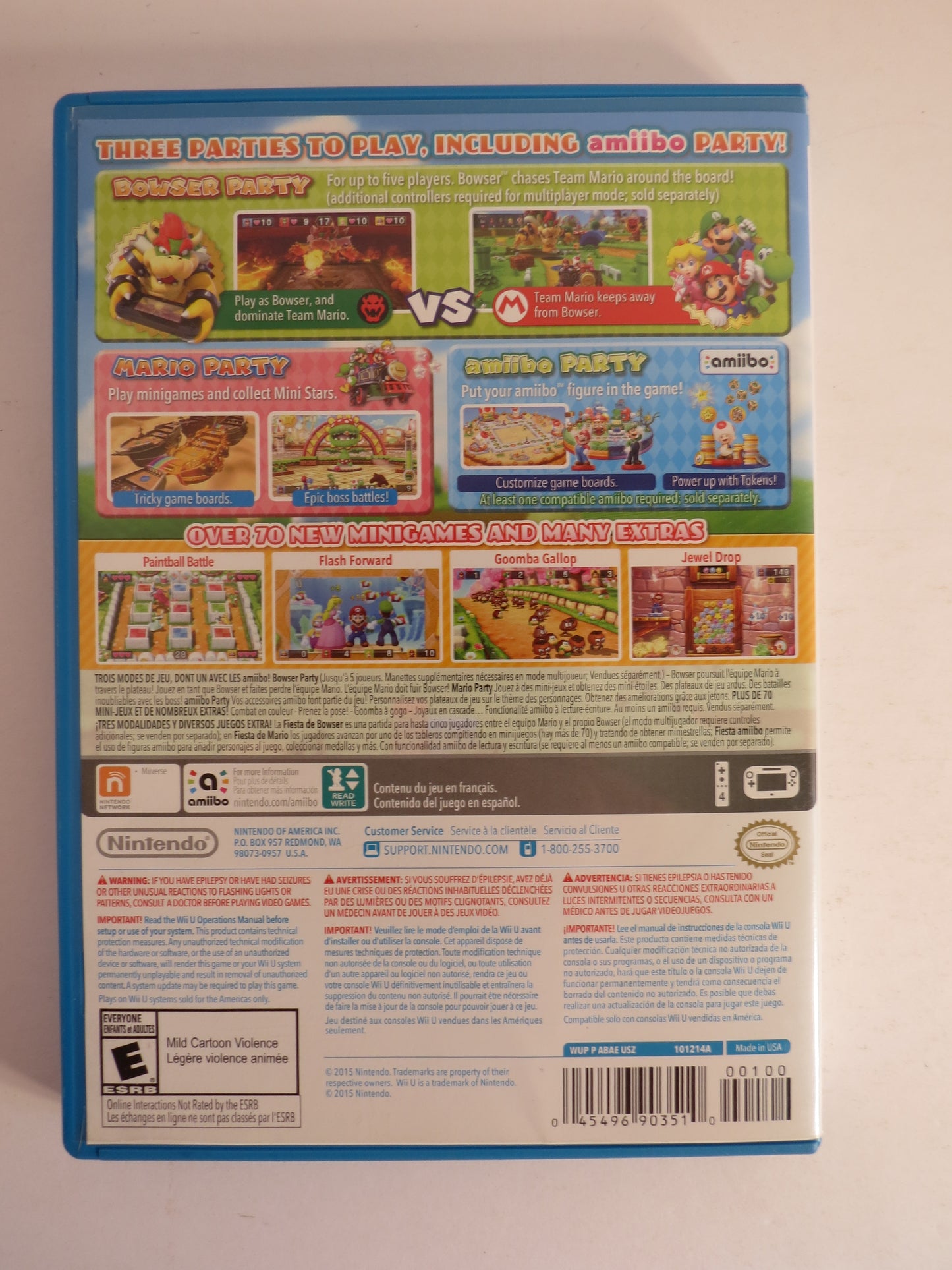 Mario Party 10 Nintendo Wii U Game CB