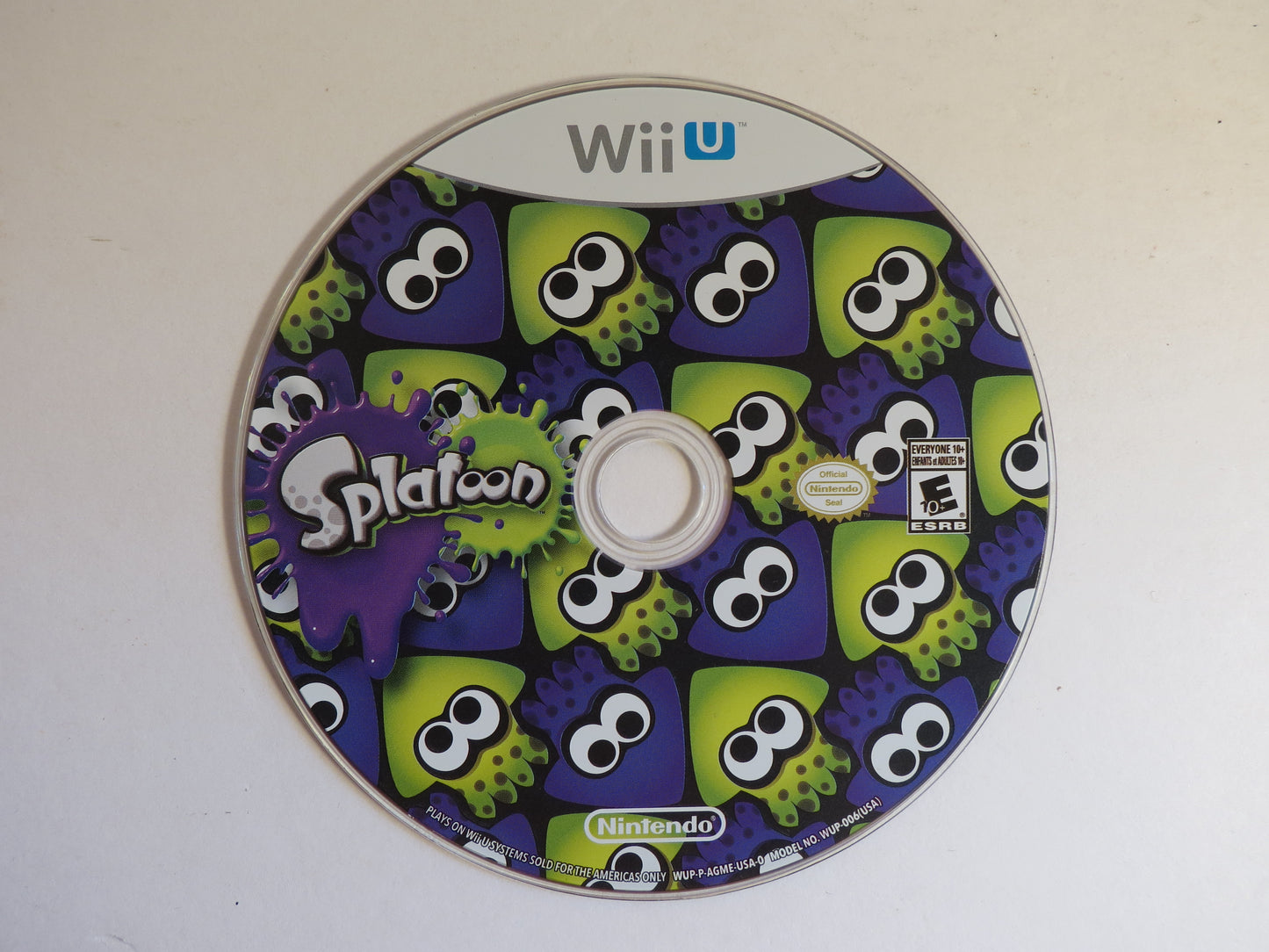 Splatoon Nintendo Wii U Game CB