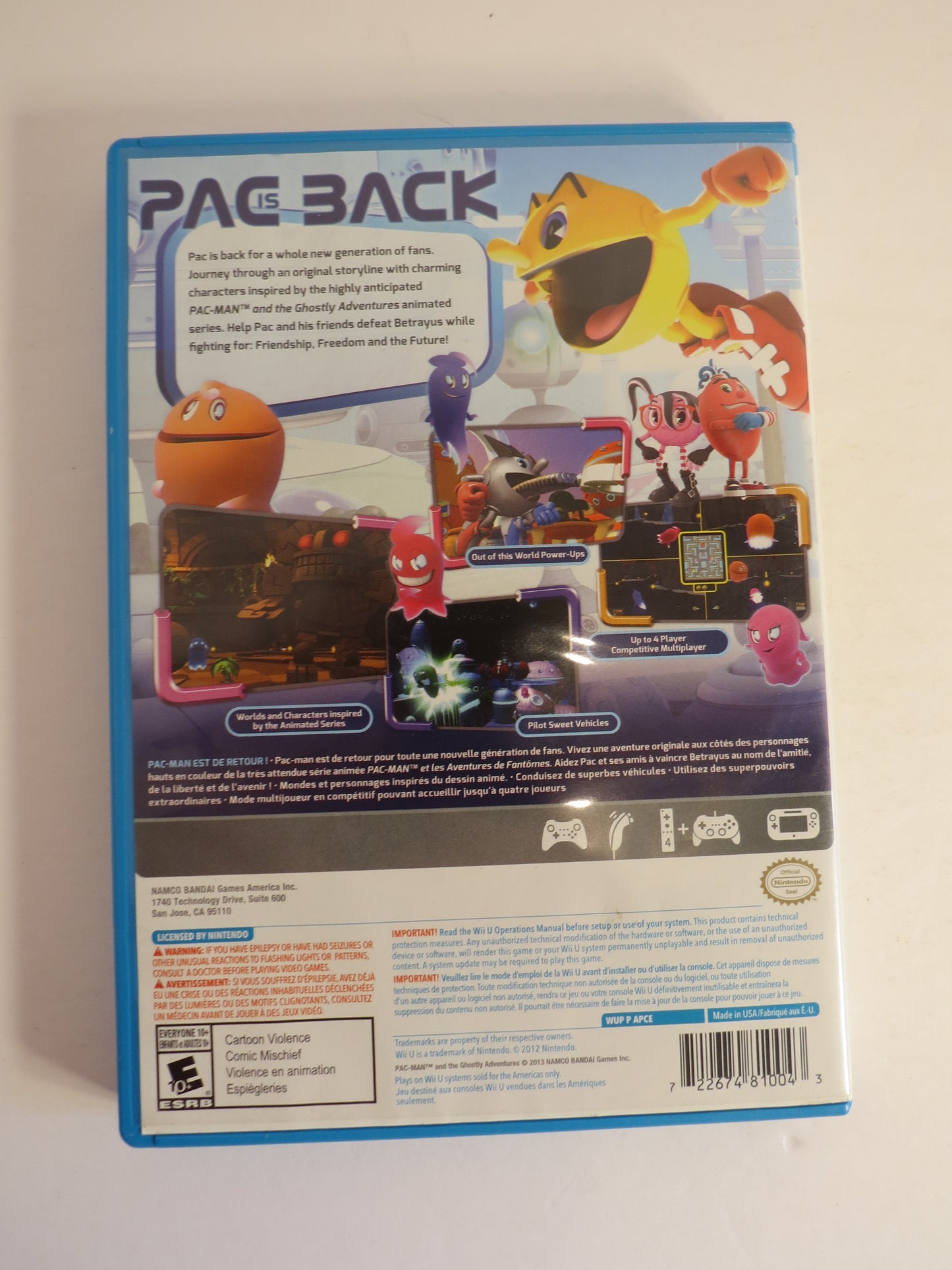 Pac-Man and the Ghostly Adventure Nintendo Wii U Game CB