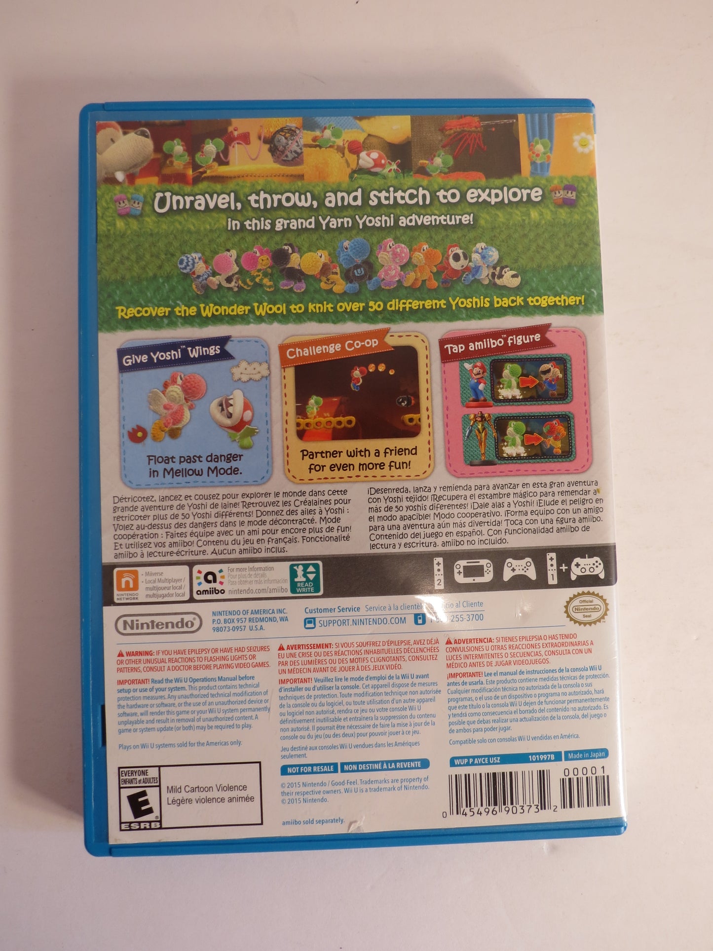 Yoshi's Woolly WorldNintendo Wii U Game CB