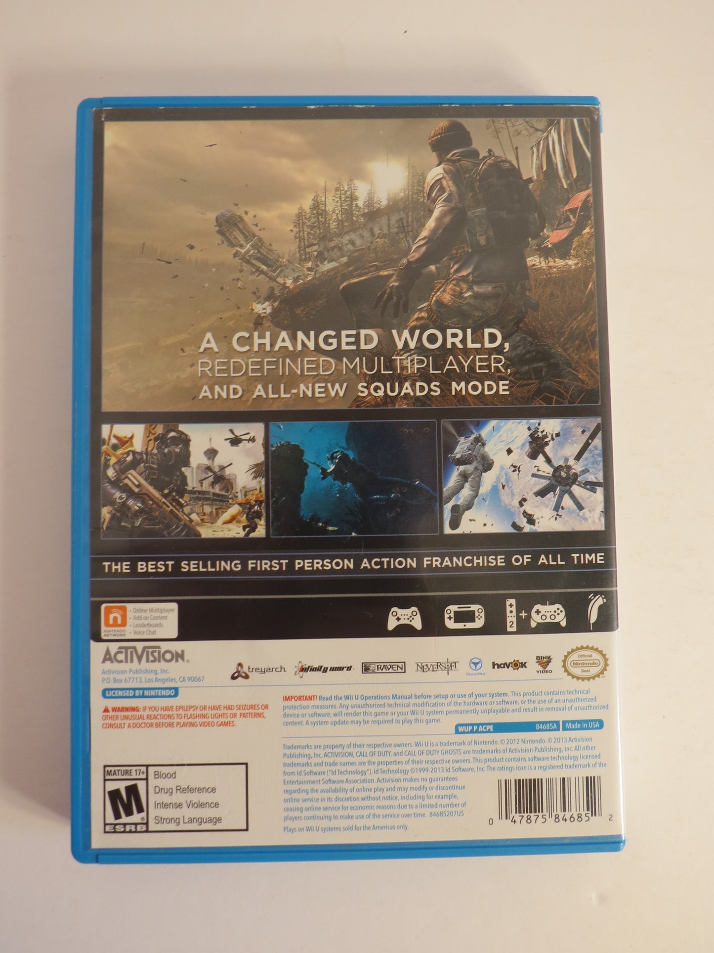 Call of Duty Ghosts Nintendo Wii U Game CB