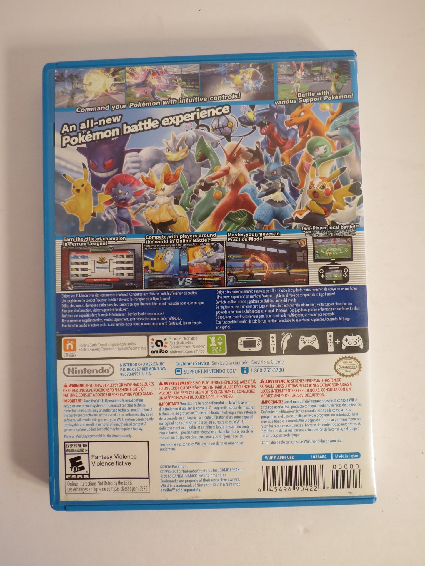 Pokken Tournament Nintendo Wii U Game CB