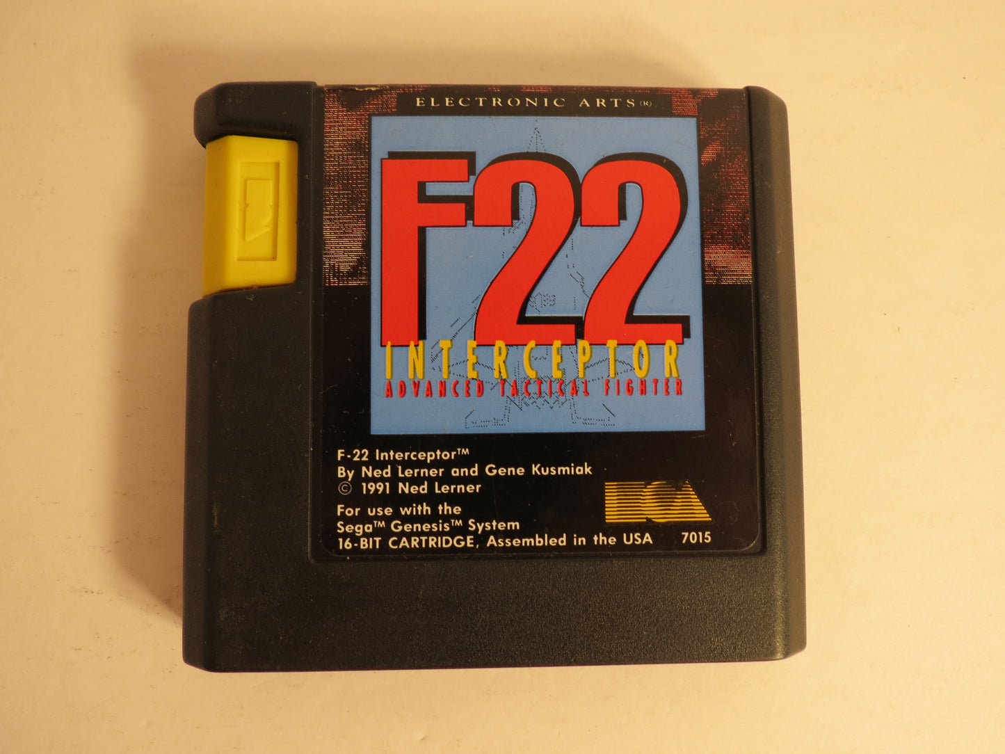 F-22 Interceptor Sega Genesis Game CB