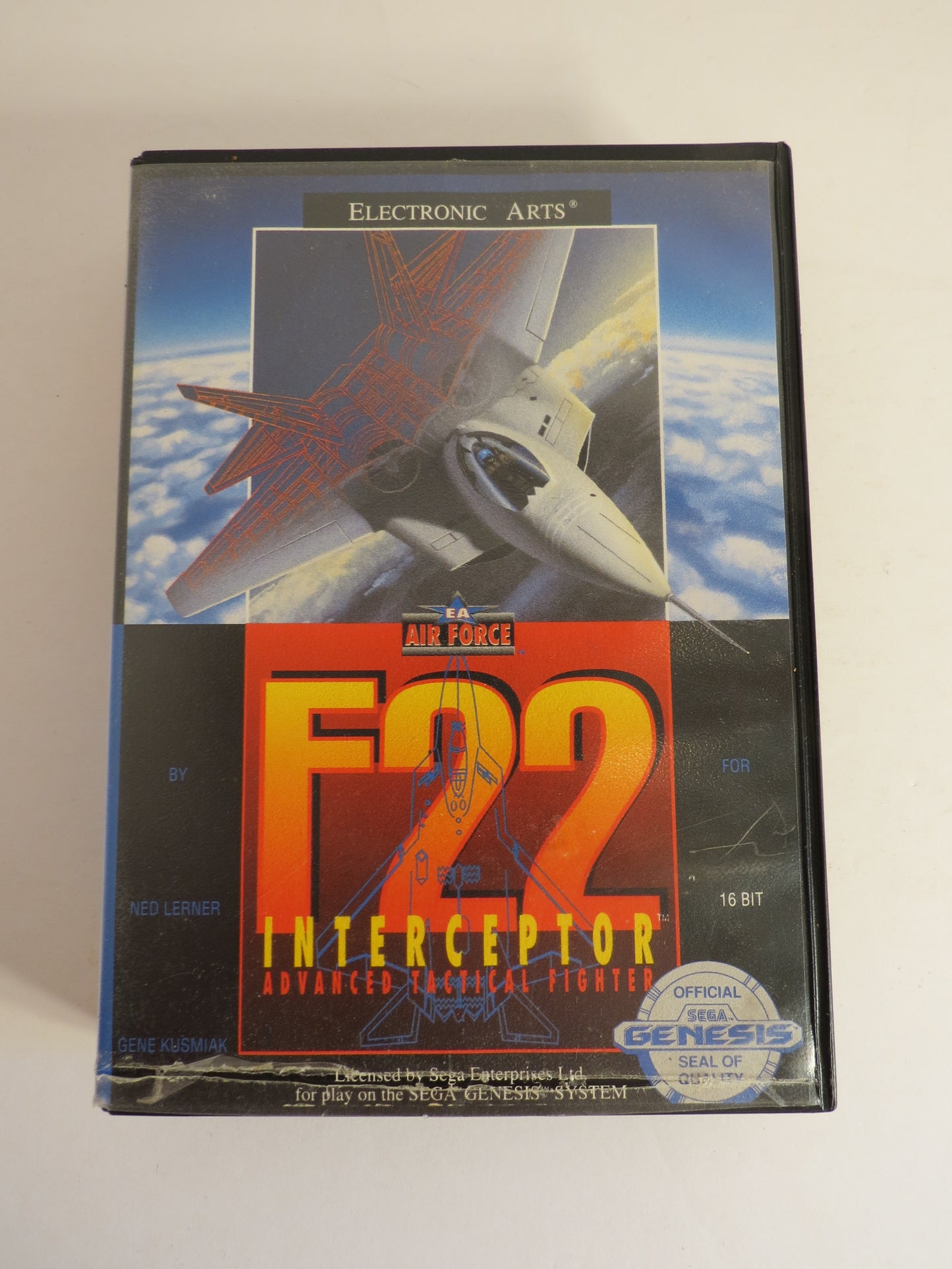 F-22 Interceptor Sega Genesis Game CB