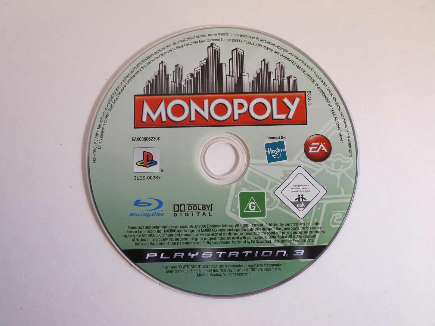 Monopoly Playstation 3 PS3 Game CIB