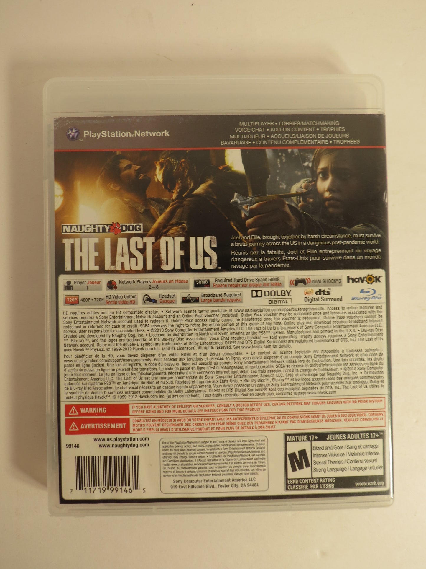 The Last of Us Playstation 3 PS3 Game CB