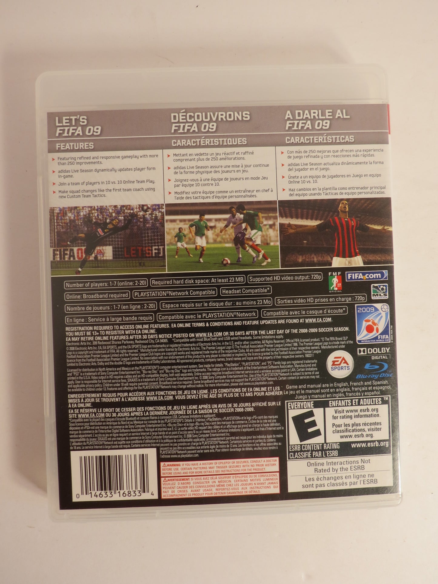 FIFA Soccer 09 Playstation 3 PS3 Game CIB