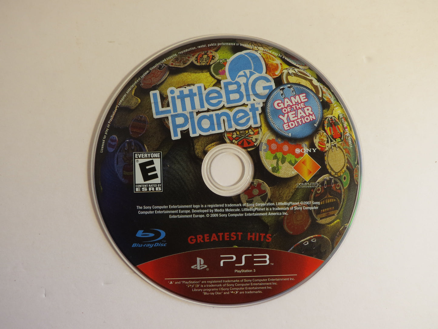Little Big Planet GOTY Edition Greatest Hits Playstation 3 PS3 Game CIB