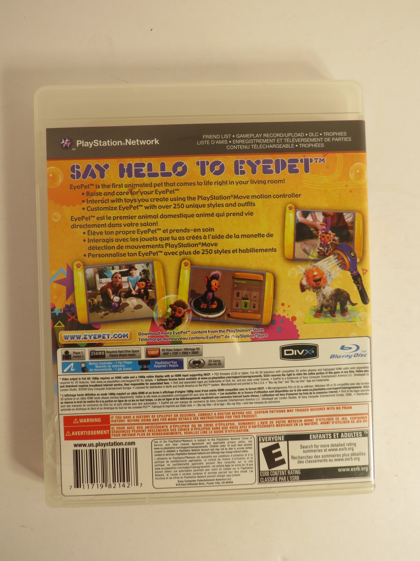 EyePet Playstation 3 PS3 Game CIB