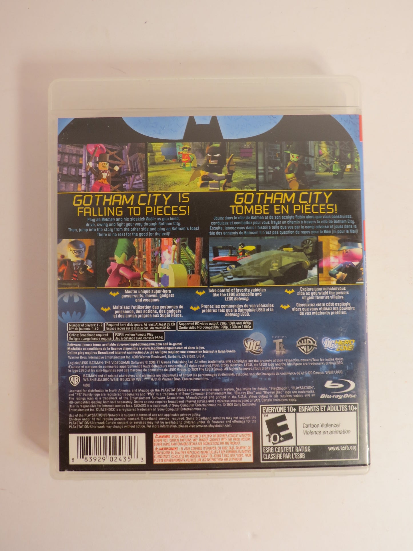Lego Batman the Videogame Playstation 3 PS3 Game CIB