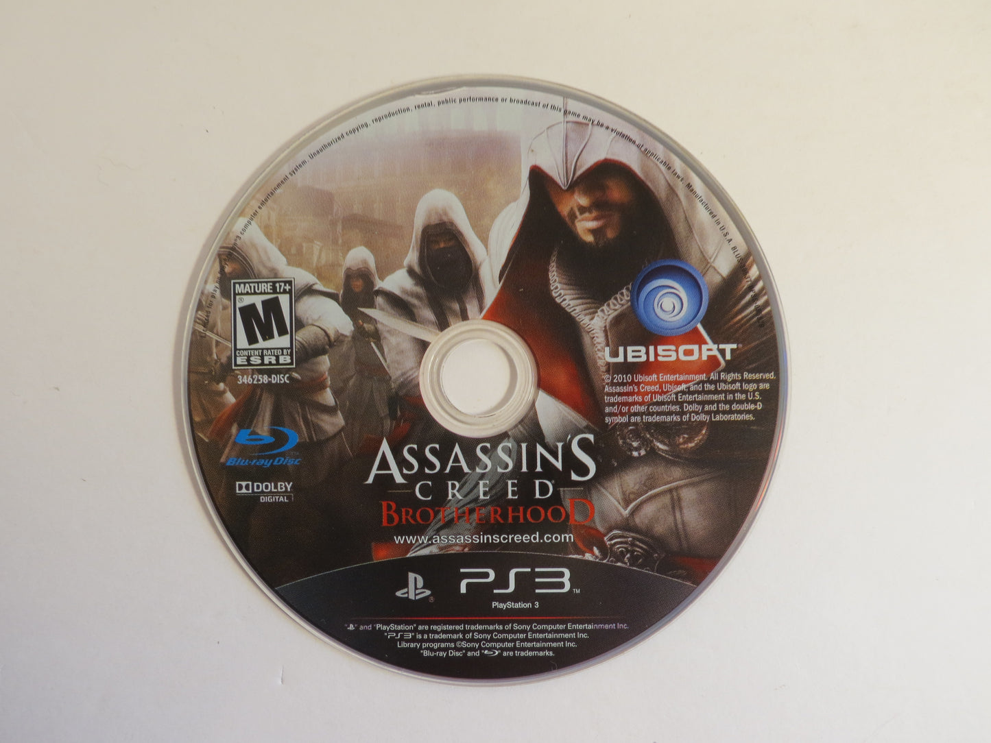 Assassins Creed Brotherhood Playstation 3 PS3 Game CIB