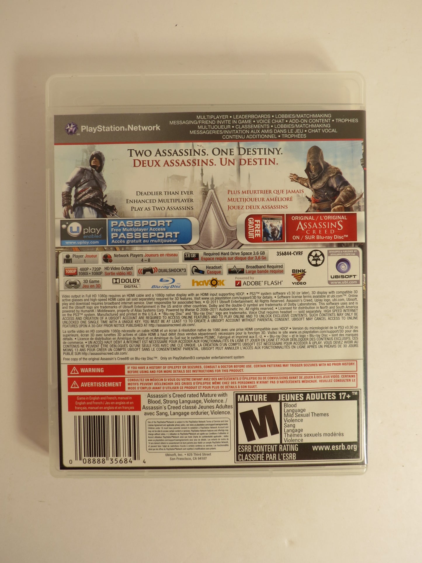 Assassins Creed Revelations Playstation 3 PS3 Game CIB