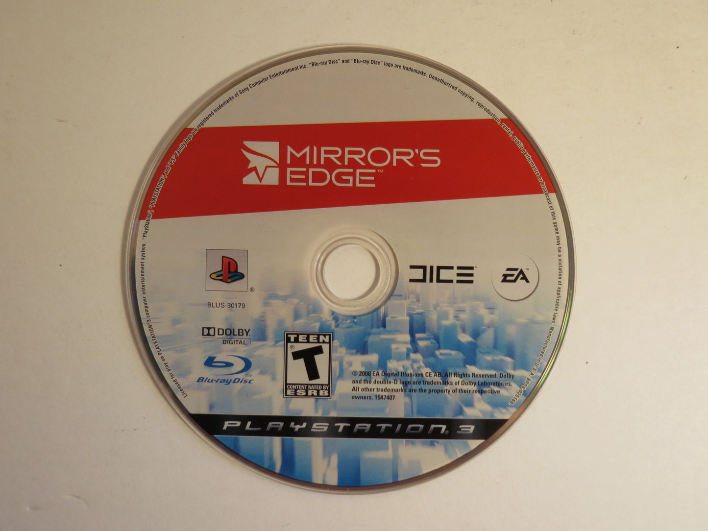 Mirror's Edge Playstation 3 PS3 Game CIB