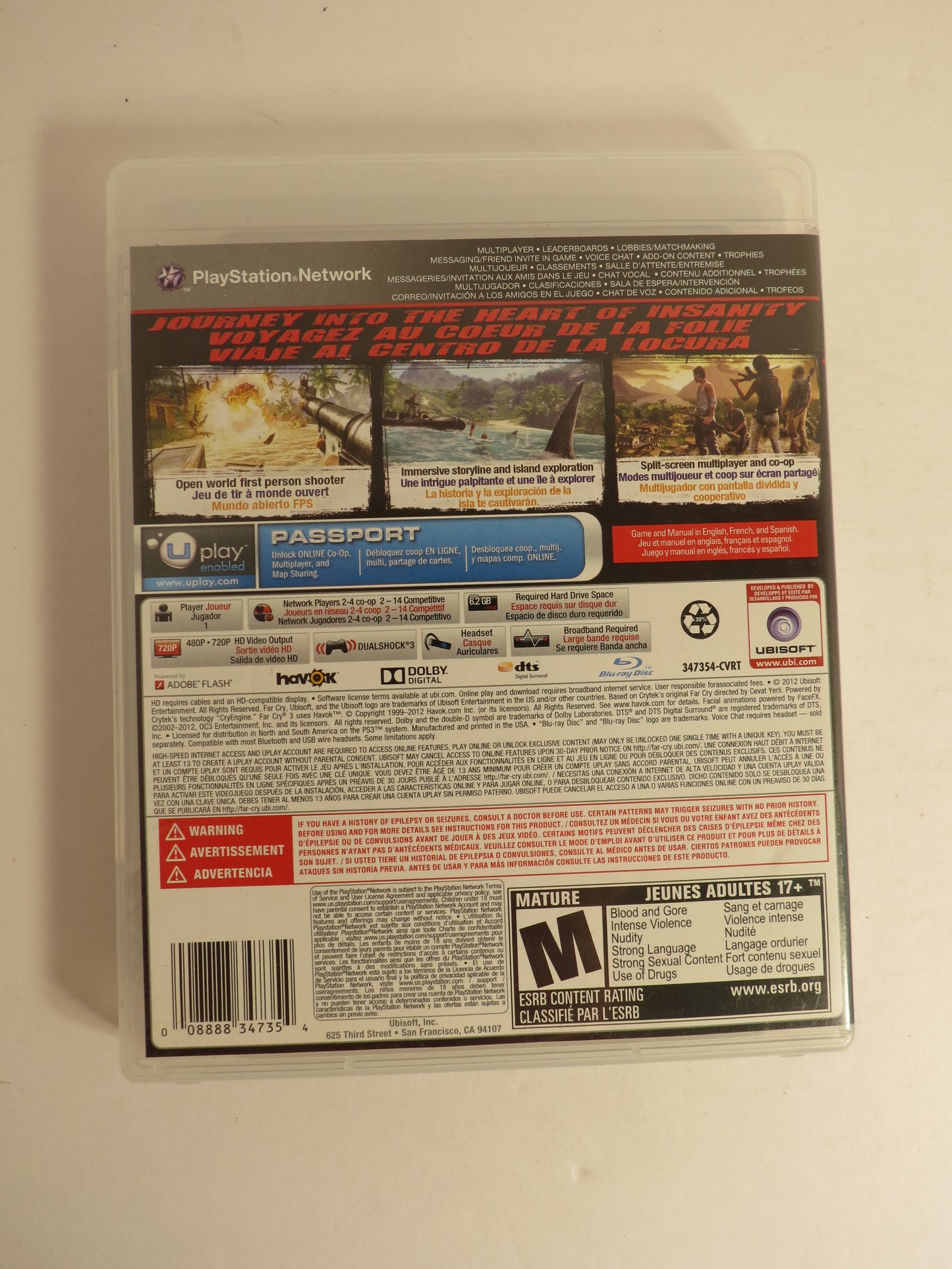 Far Cry 3 Playstation 3 PS3 Game CIB