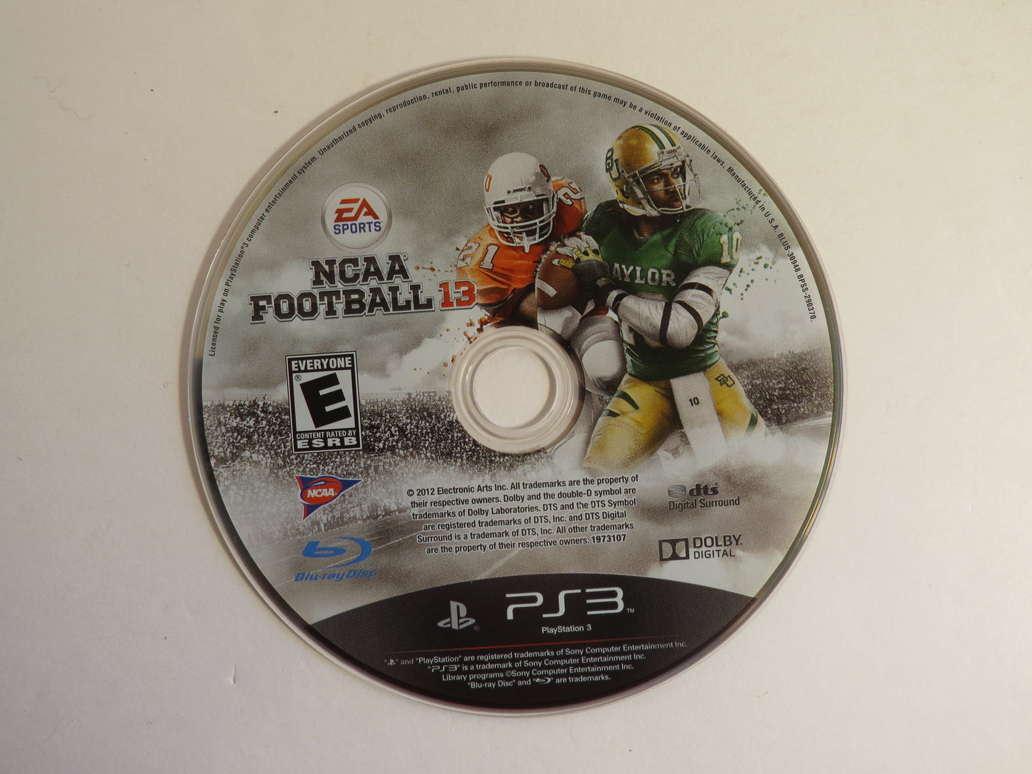 NCAA Football 13 Playstation 3 PS3 Game CIB